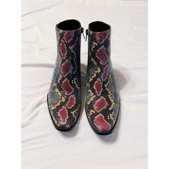 Matisse "Spade" Crocodile Printed Pointed Toe Ankle Boots Coconuts Matisse - Picture 7 of 7